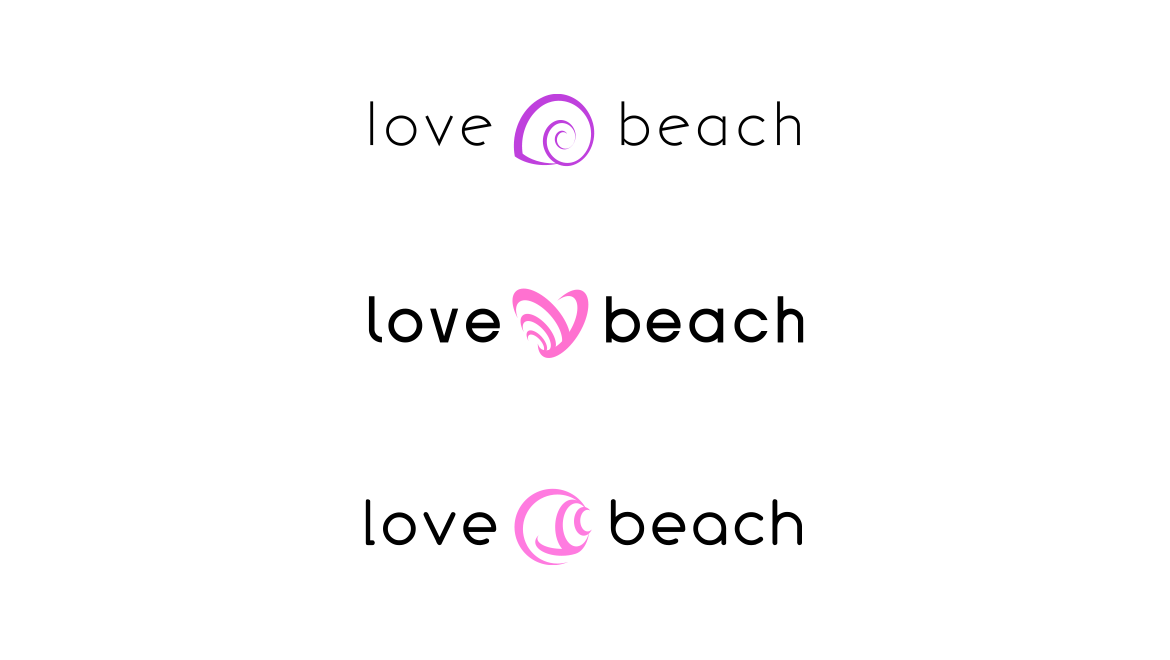 Love Beach - Évolution du logo