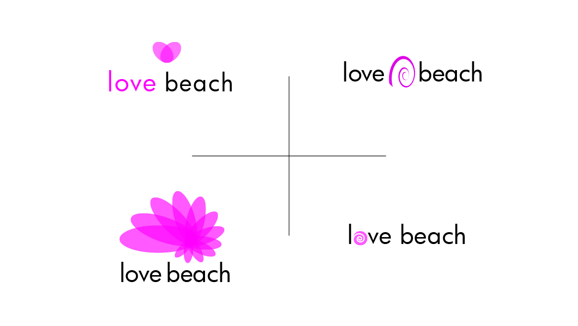 Love Beach - Évolution du logo