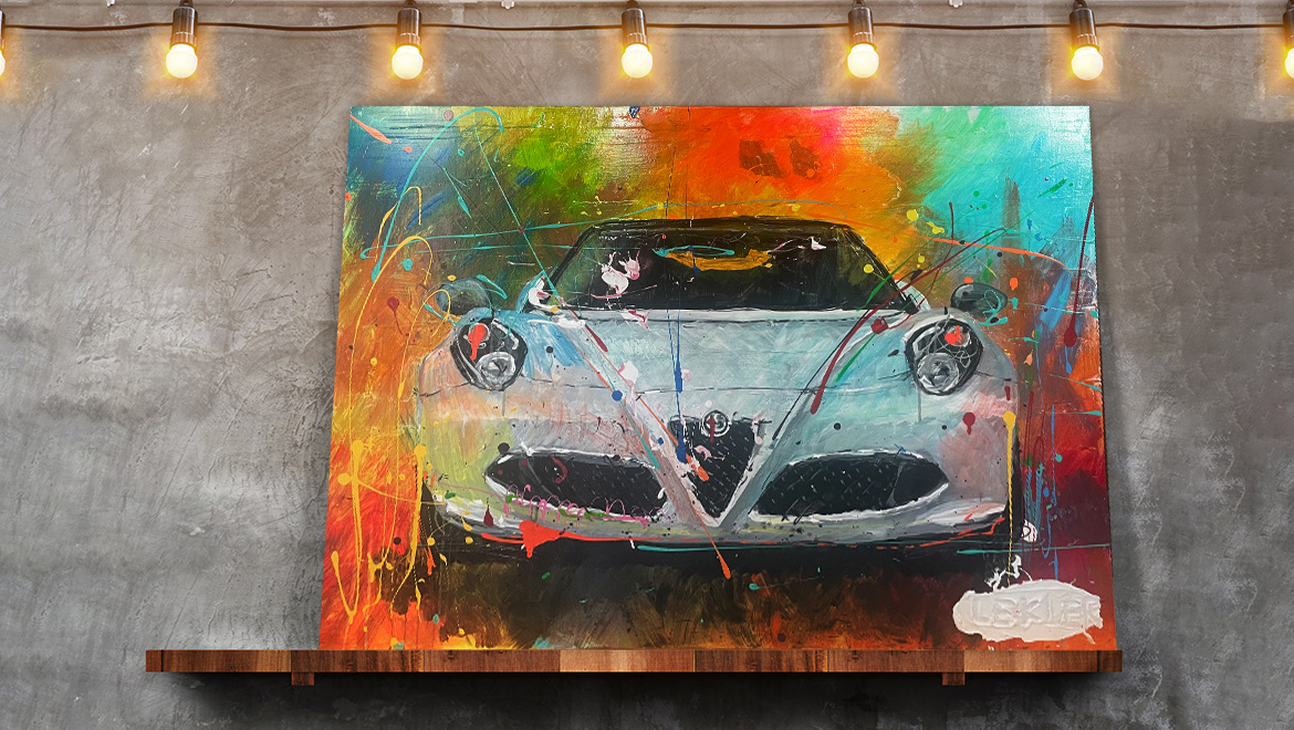 Peinture sur toile - Alfa Romeo